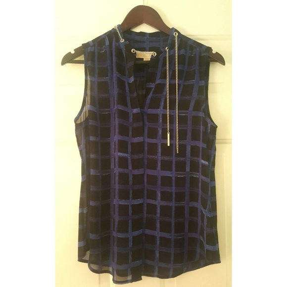 Michael Kors Tops - Michael Kors | Chain & Eyelet Blouse